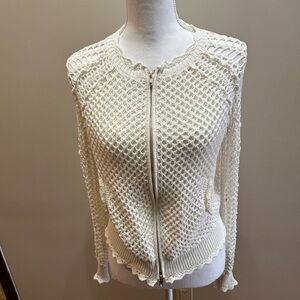 Twin-Set Cream Knit Women's Cardigan